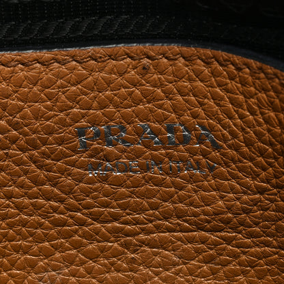 Prada Vitello Daino Soft Medium Double Zip Shoulder Bag Caramel 7 of 9