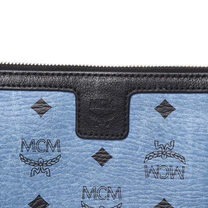 MCM Visetos Project Reversible Tote Pouch Munich Blue 7 of 14
