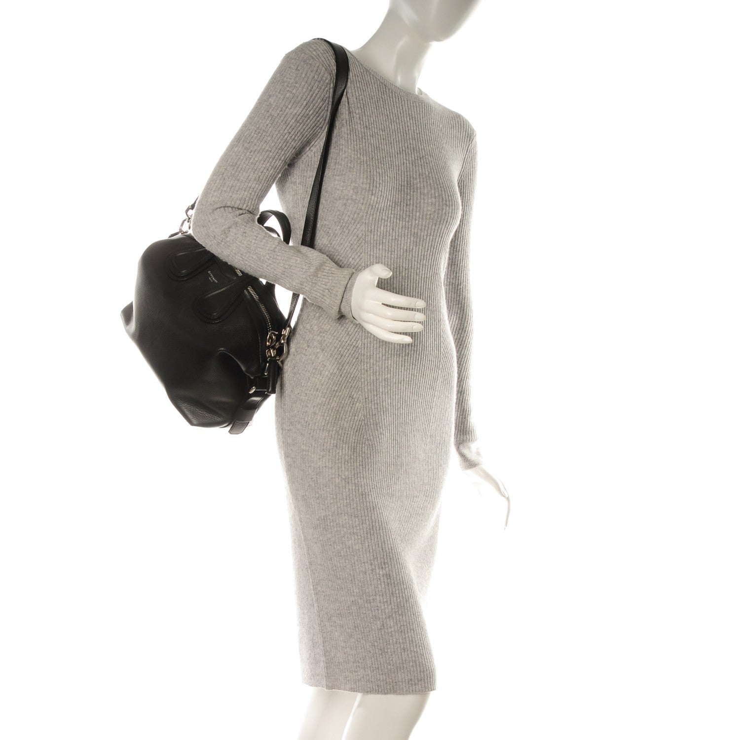 Givenchy Pebbled Calfskin Small Nightingale Black 2 of 7