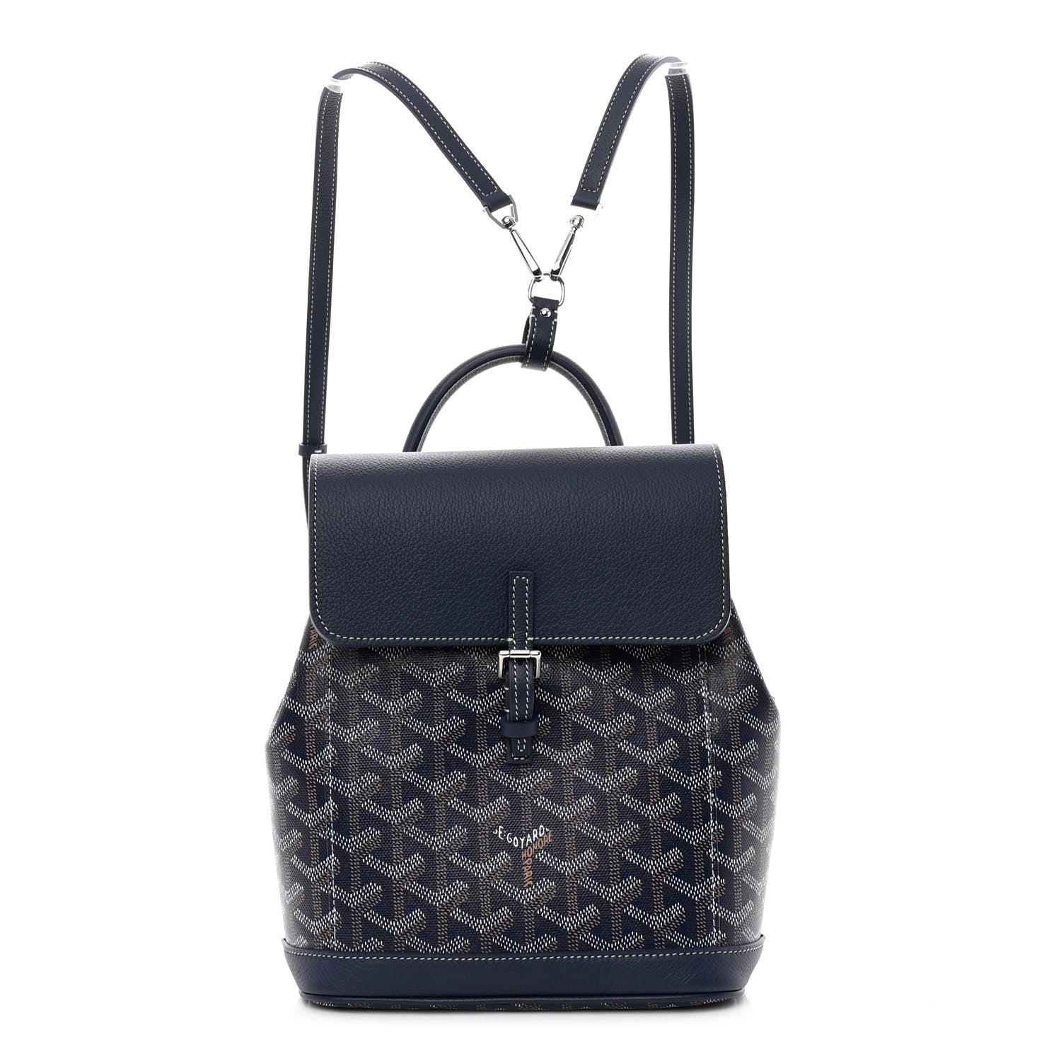 Goyard Goyardine Calfskin Mini Alpin Backpack Navy 1 of 9