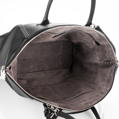 Louis Vuitton Veau Cachemire Soft Lockit MM Black 6 of 8