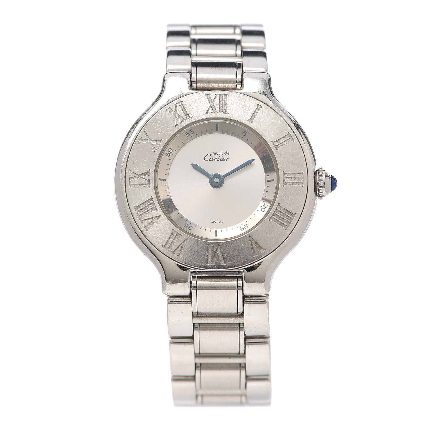 Cartier Stainless Steel 28mm Must De 21 Quartz Watch 1 of 5