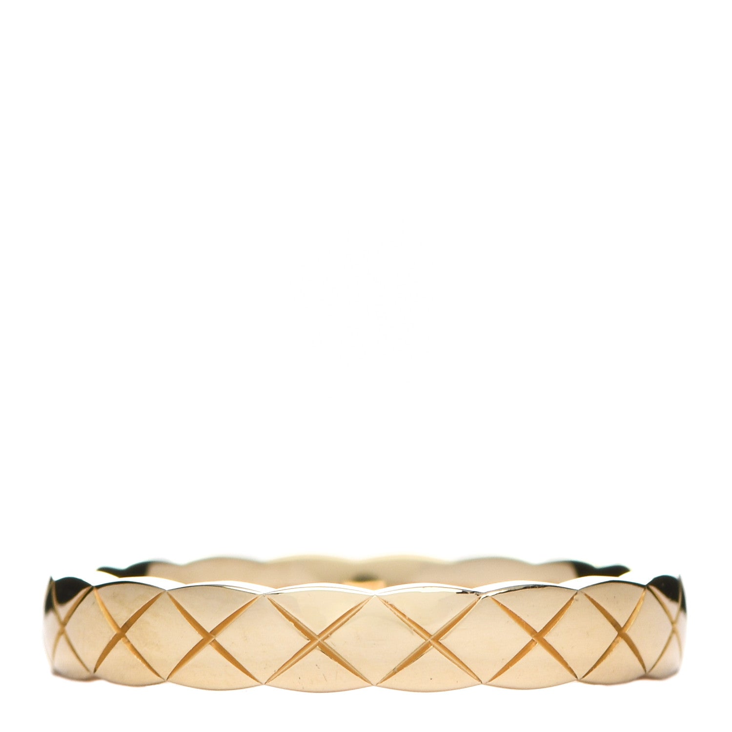 Chanel 18K Yellow Gold Mini Coco Crush Ring 51 5.75 1 of 4