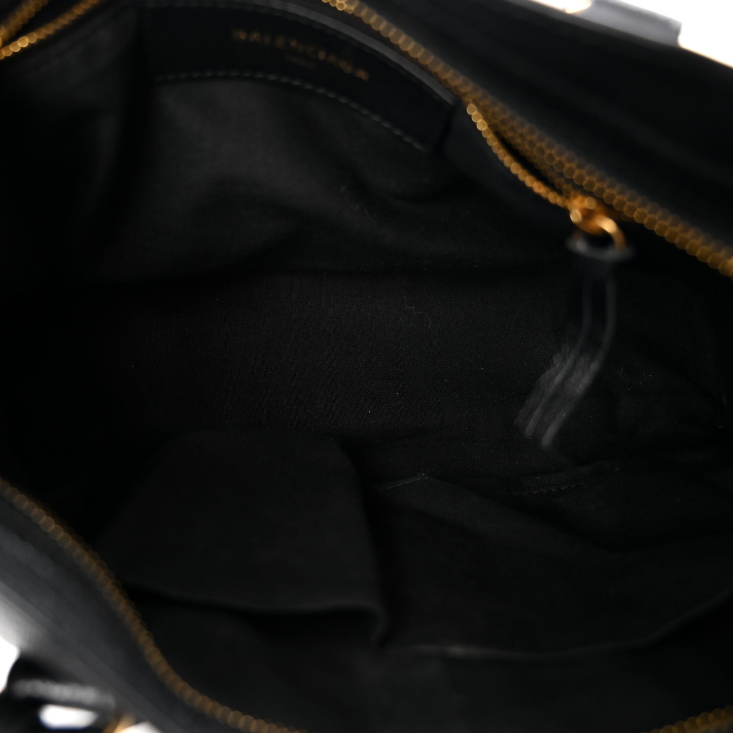 Chevre Gold Metallic Edge Hardware S City Black