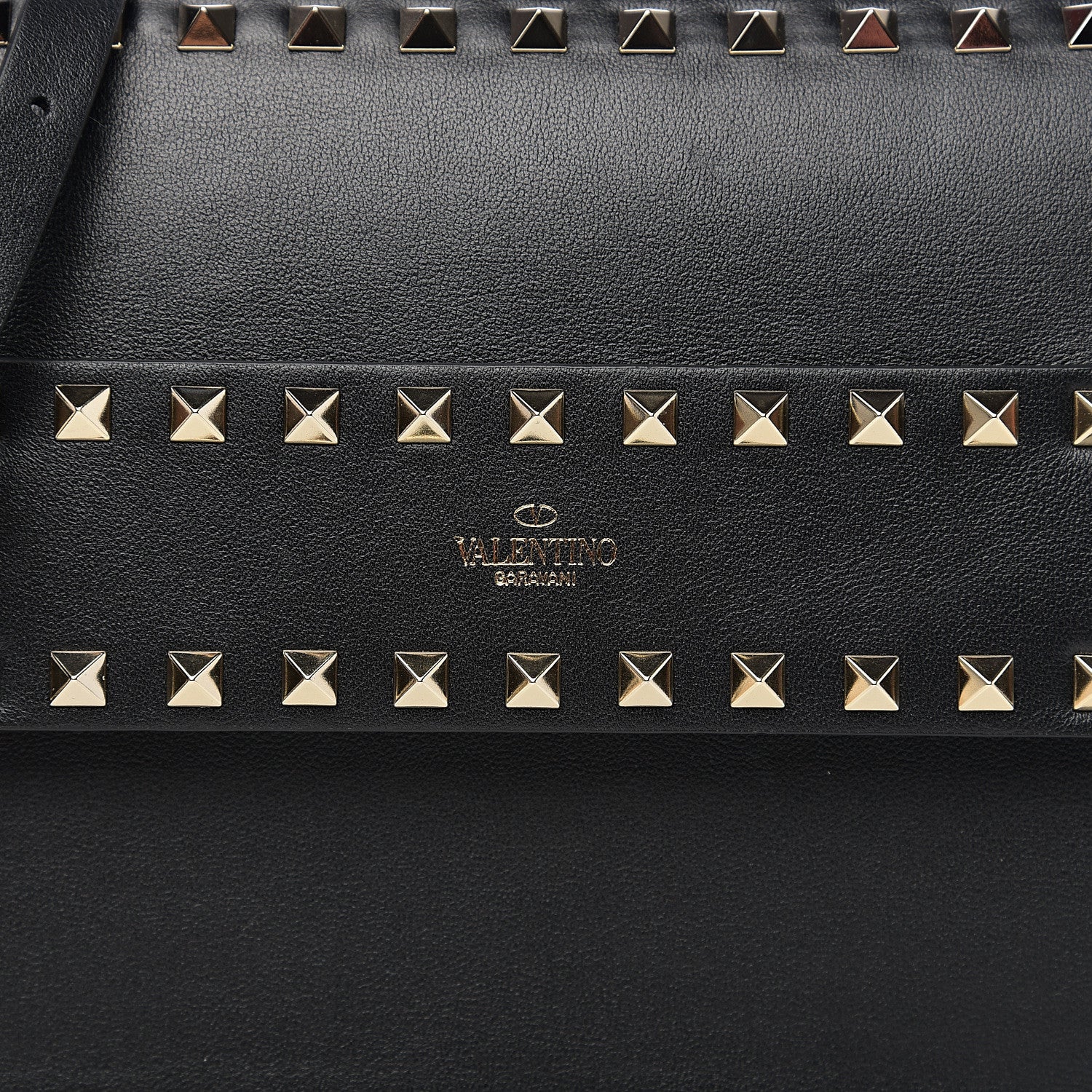Valentino Garavani Vitello Rockstud Side Slip Crossbody Black 8 of 8