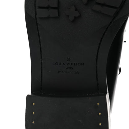 Louis Vuitton Calfskin Mens Derby Shoes 8 Black 6 of 8