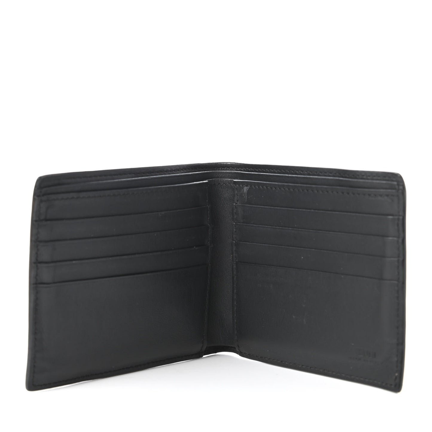 Vitello Century Mini Bug Eyes Bi-Fold Wallet Black