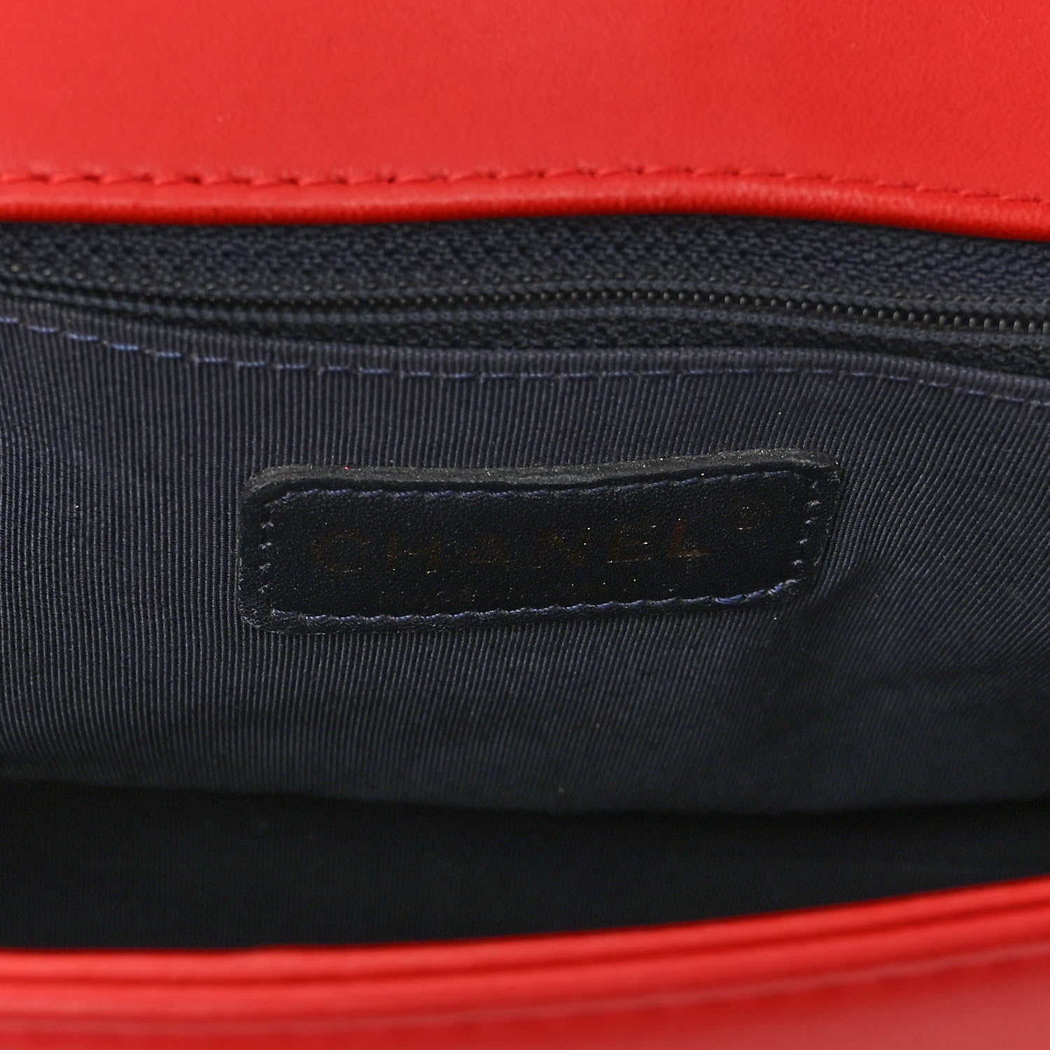 Chanel Lambskin Embossed New Medium Boy Cube Flap Red 6 of 10