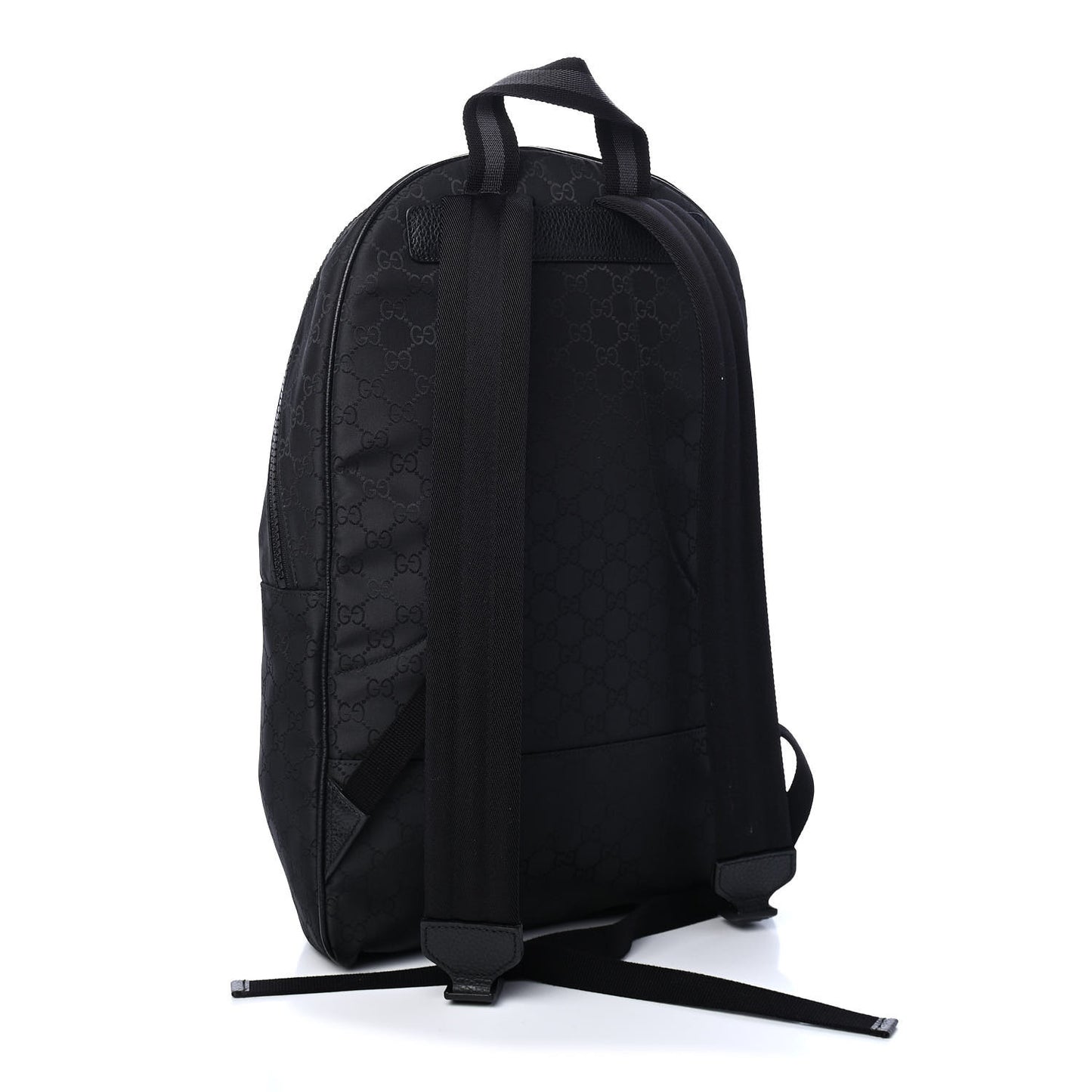 Nylon Monogram Slim Backpack Black
