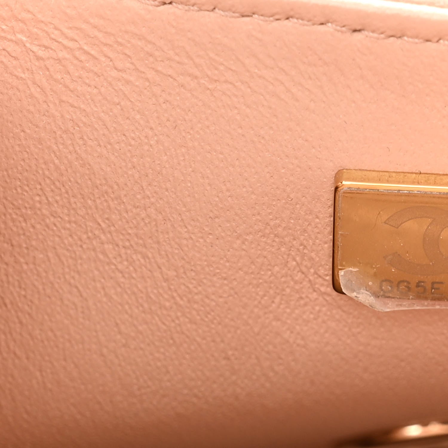 Chanel Lambskin Quilted Mini Rectangular Flap Beige 7 of 10