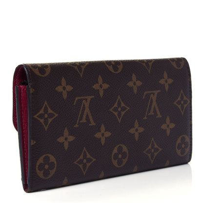 Louis Vuitton Monogram Emilie Wallet Fuchsia 2 of 4