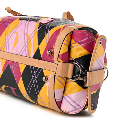 Christian Dior Coated Canvas Harlequin Boston Bag Multicolor 10 of 10
