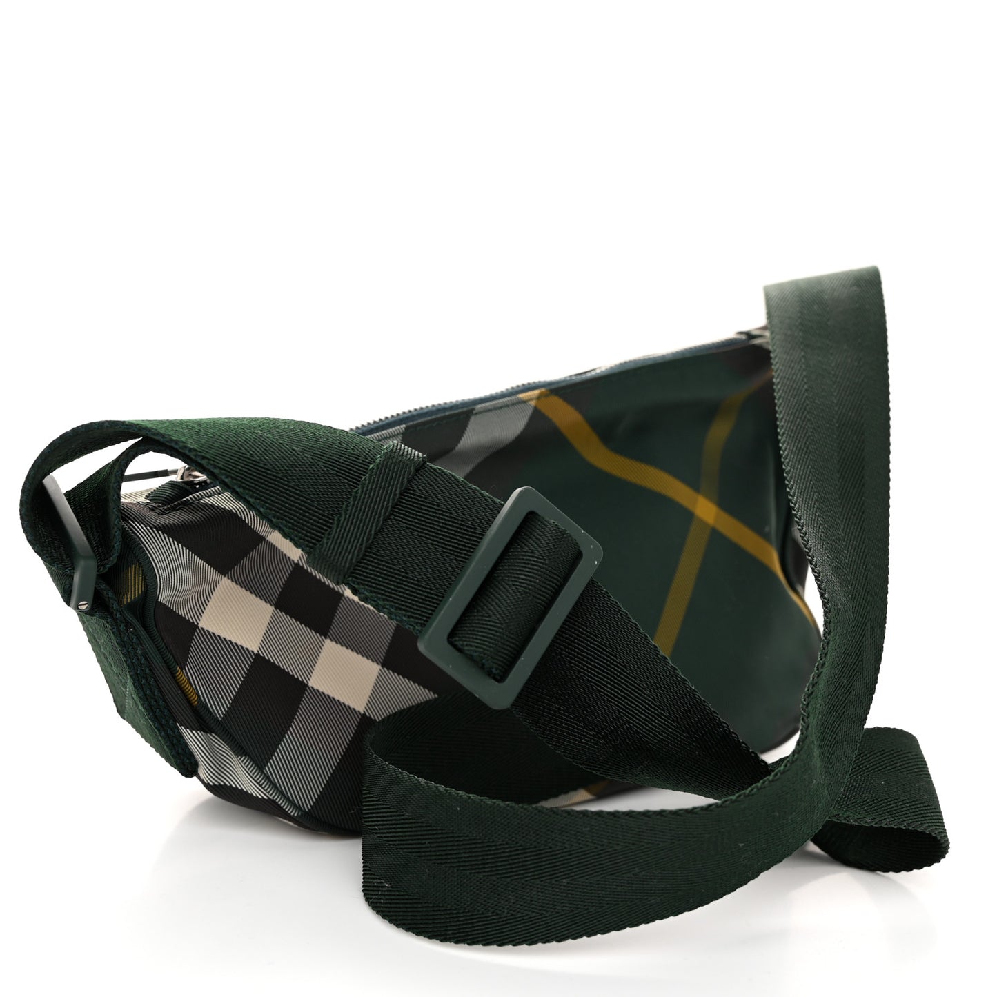 Nylon Shield Check Crossbody Bag Ivy