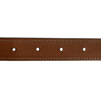 Hermes Swift Epsom 24mm Belt Strap 80 32 Black Gold 4 of 8
