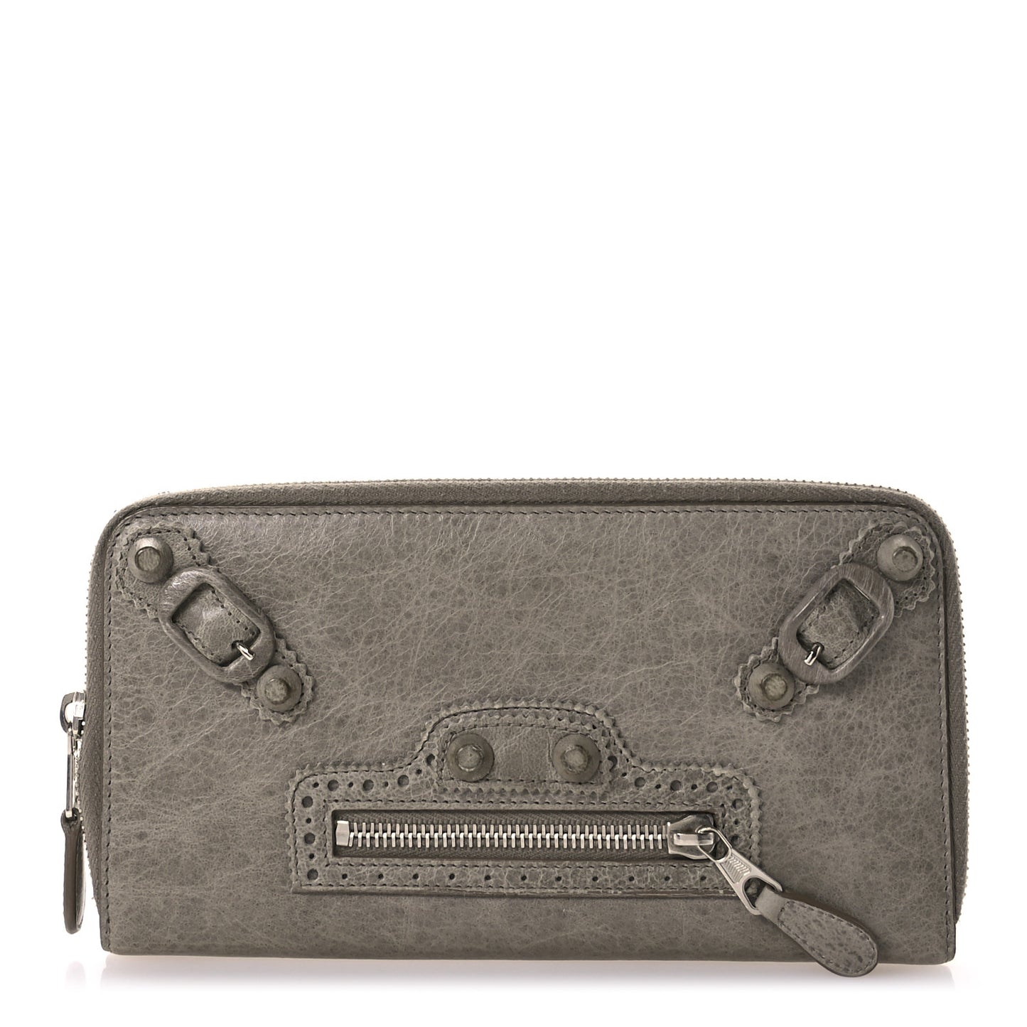 Agneau Giant Brogues Hardware Compagnon Wallet Galet