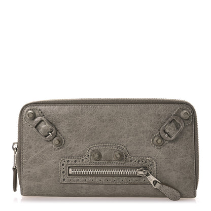 Balenciaga Agneau Giant Brogues Hardware Compagnon Wallet Galet 1 of 8