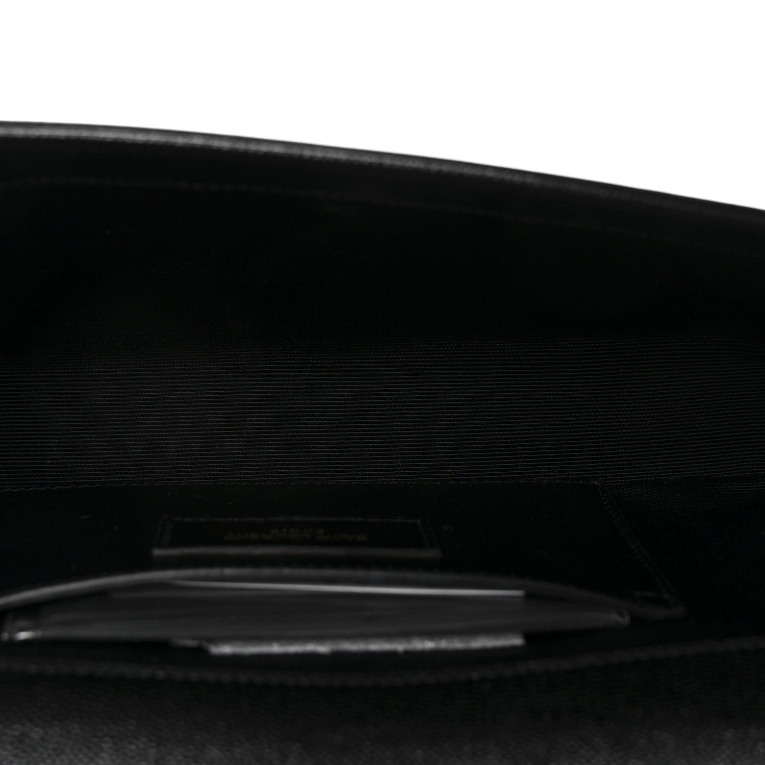 Saint Laurent Grain De Poudre Monogram Cassandre Clutch Black 5 of 6