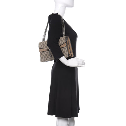 Gucci GG Supreme Monogram Small Dionysus Shoulder Bag Taupe 2 of 12