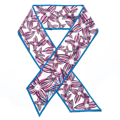 Louis Vuitton Silk Monogram Giant Flowers Rain Bandeau Amethyste 1 of 3