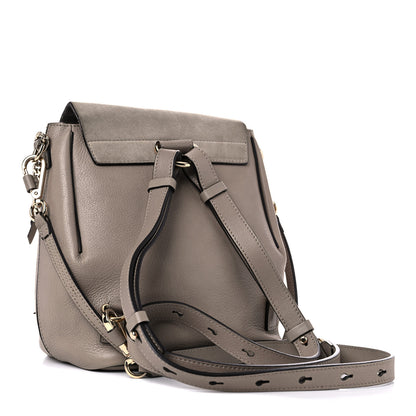 Chloe Suede Calfskin Small Faye Backpack Motty Grey 3 of 14