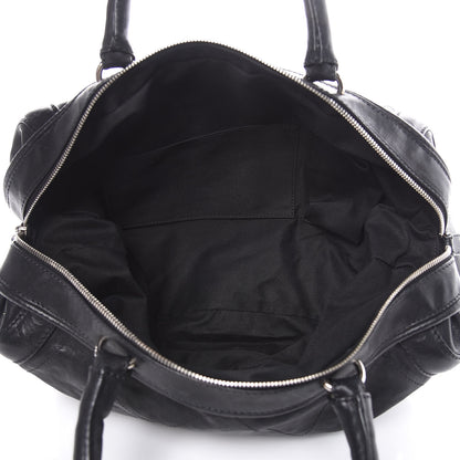 Chanel Calfskin Stitched Bowler Black 5 of 10