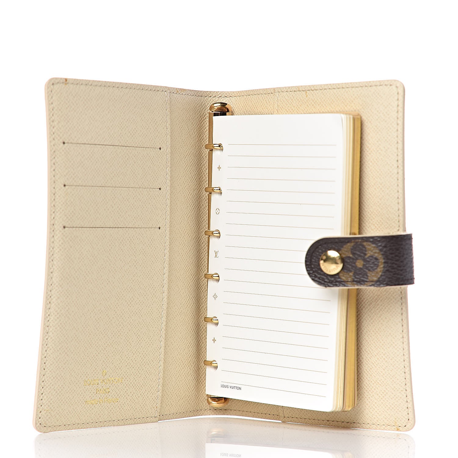 Louis Vuitton Monogram Trunk Small Ring Agenda Cover White 5 of 8