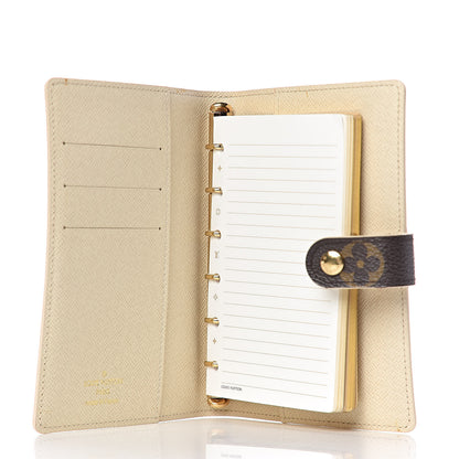 Louis Vuitton Monogram Trunk Small Ring Agenda Cover White 5 of 8