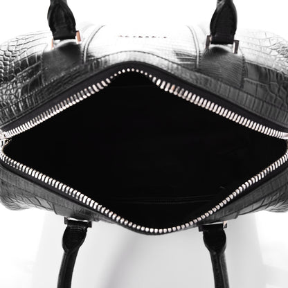 Givenchy Calfskin Crocodile Embossed Medium Lucrezia Black 5 of 7