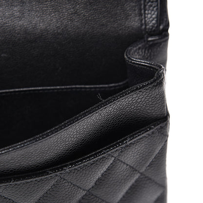 Chanel Caviar Quilted Medium Double Flap Black 14 of 16