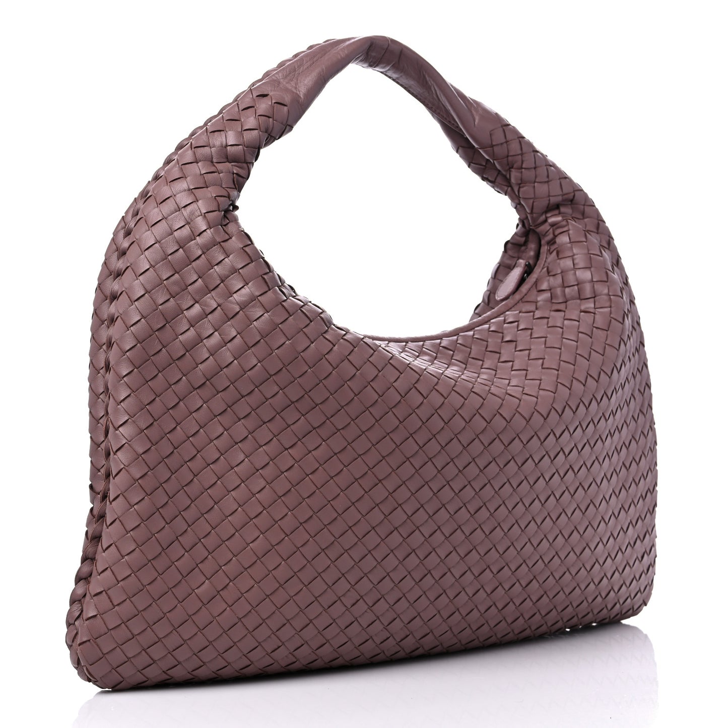 Nappa Intrecciato Large Veneta Hobo Glicine