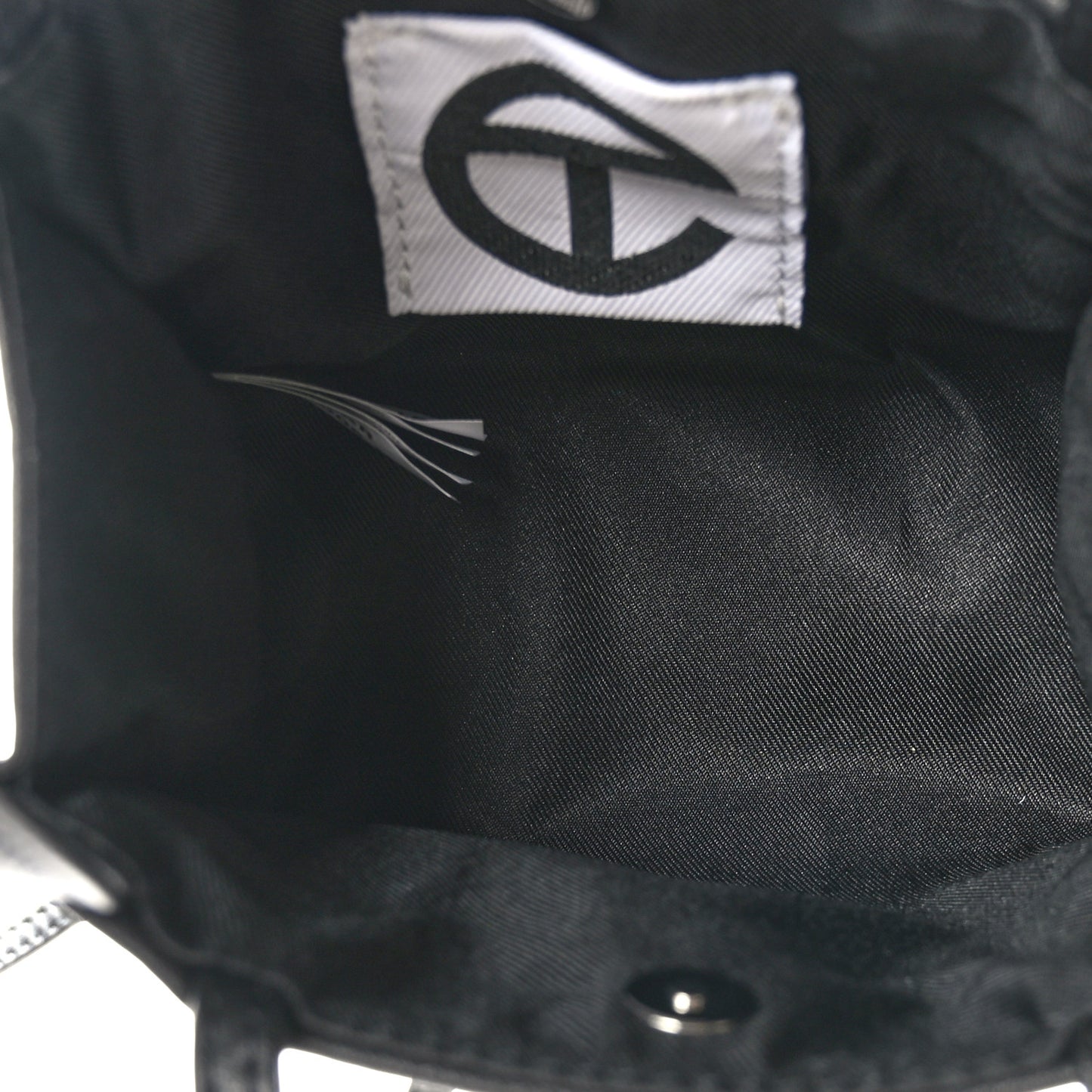 Vegan Leather Small Shopping Bag Black