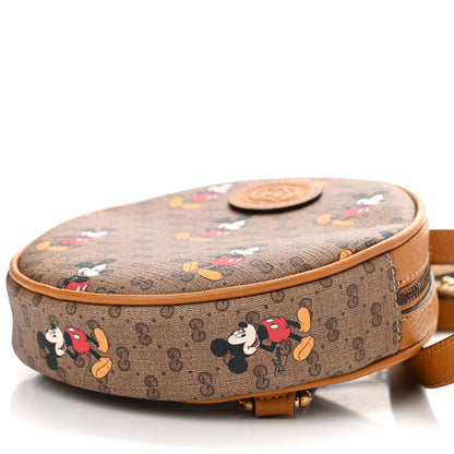 Gucci X DISNEY Mini Vintage GG Supreme Monogram Mickey Mouse Round Backpack Beige Vintage Sun Oil 9 of 9