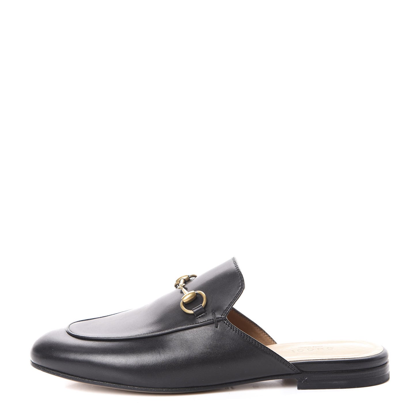 Calfskin Womens Princetown Slippers 37.5 Black