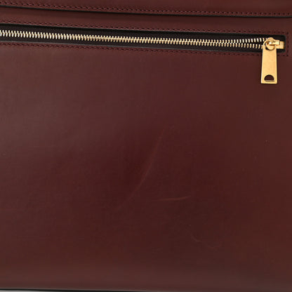 Celine Smooth Calfskin Suede Medium Trapeze Burgundy 9 of 14