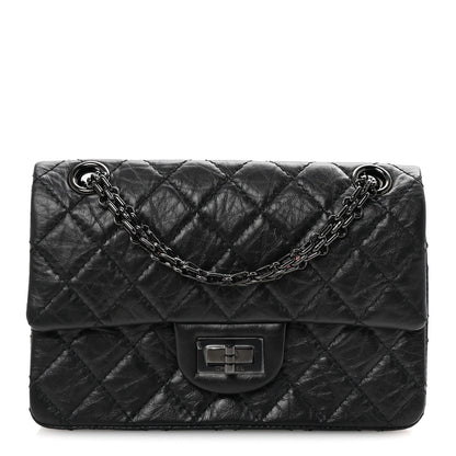 Chanel Aged Calfskin Quilted 2.55 Reissue Mini Flap So Black 1 of 10