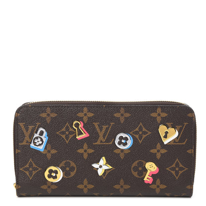Louis Vuitton Monogram LV Love Lock Zippy Wallet 1 of 5