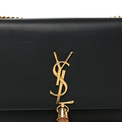 Saint Laurent Smooth Calfskin Medium Classic Monogram Kate Tassel Satchel Black 7 of 10