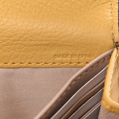 Chloe Calfskin Marcie Continental Flap Wallet Honey Gold 6 of 9