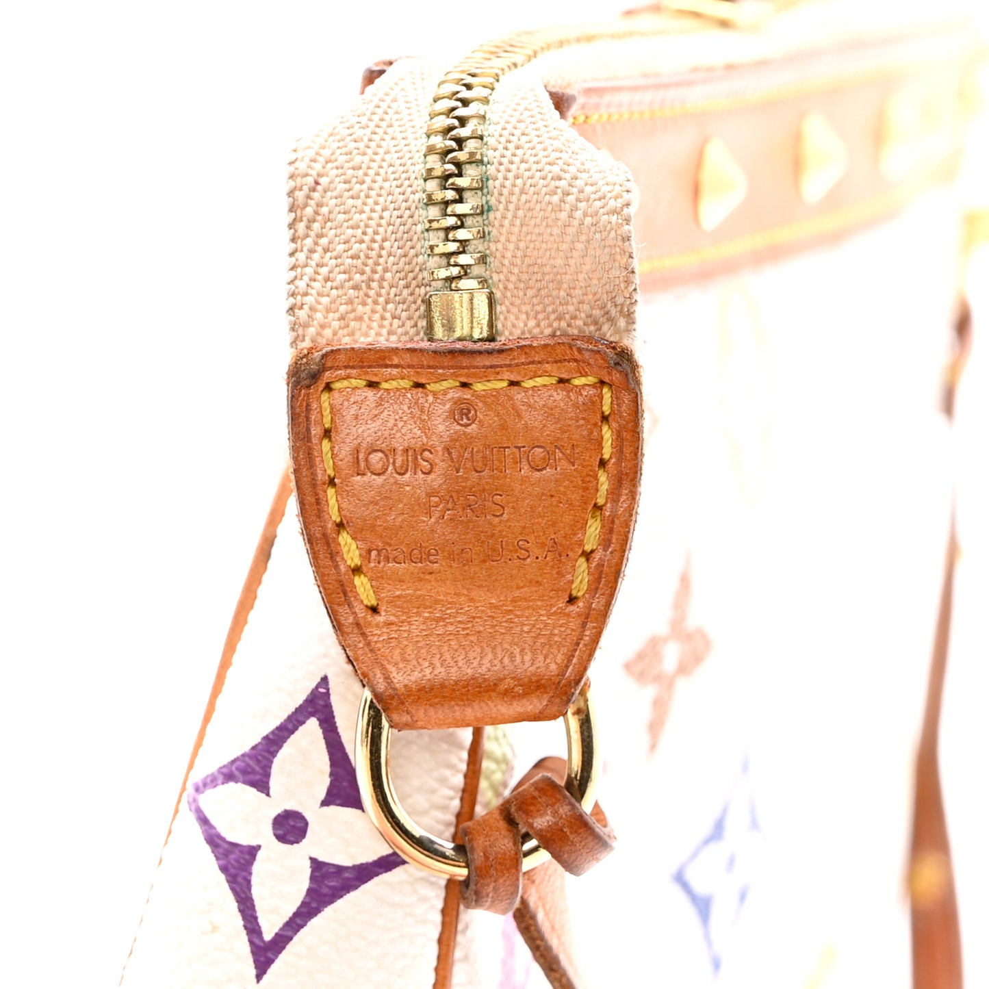 Monogram Multicolor Pochette Accessories White