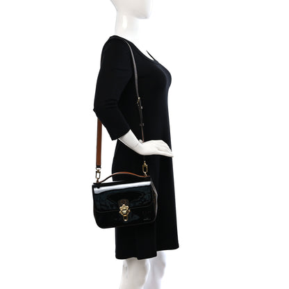 Louis Vuitton Patent Calfskin Monogram Cherrywood BB Black 2 of 7