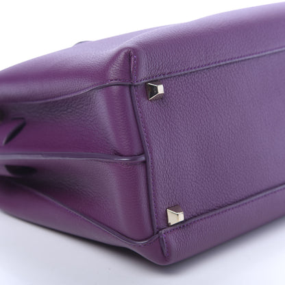 MCM Grained Calfskin Medium Milla Tote Mystic Purple 4 of 9
