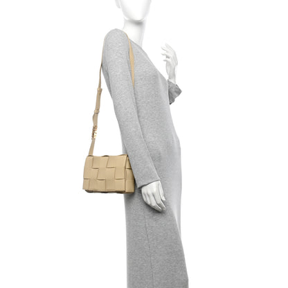 Bottega Veneta Grained Calfskin Maxi Intrecciato Cassette Crossbody Bag Porridge 2 of 14