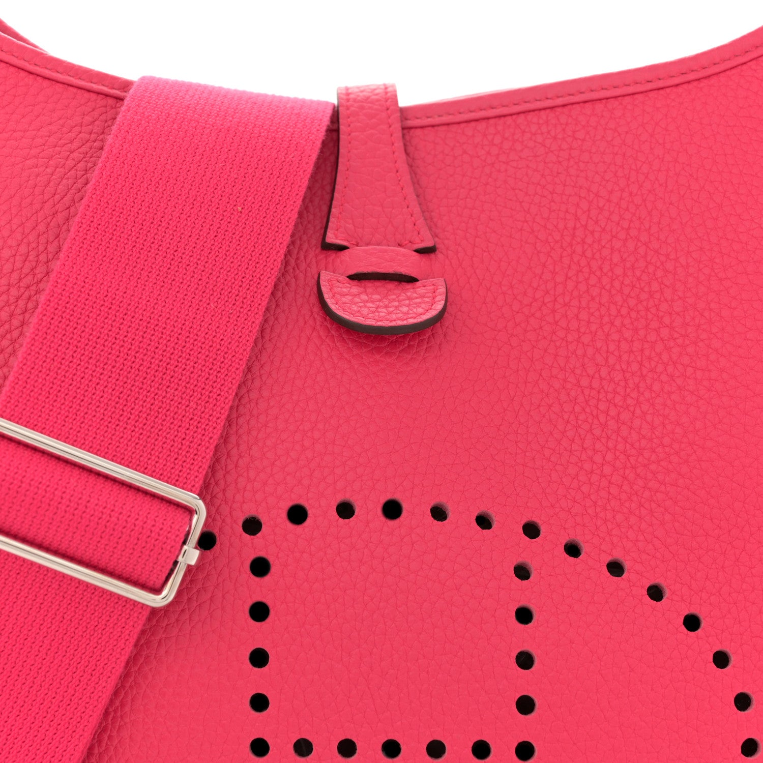 Hermes Taurillon Clemence Evelyne III PM Rose Extreme 8 of 13