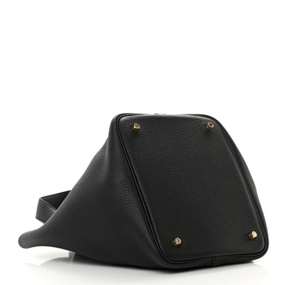 Hermes Taurillon Clemence Picotin Lock 22 MM Black 4 of 14