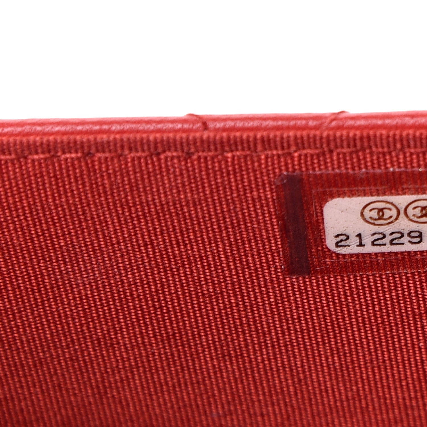 Chanel Lambskin Quilted Boy Wallet On Chain WOC Red 7 of 14