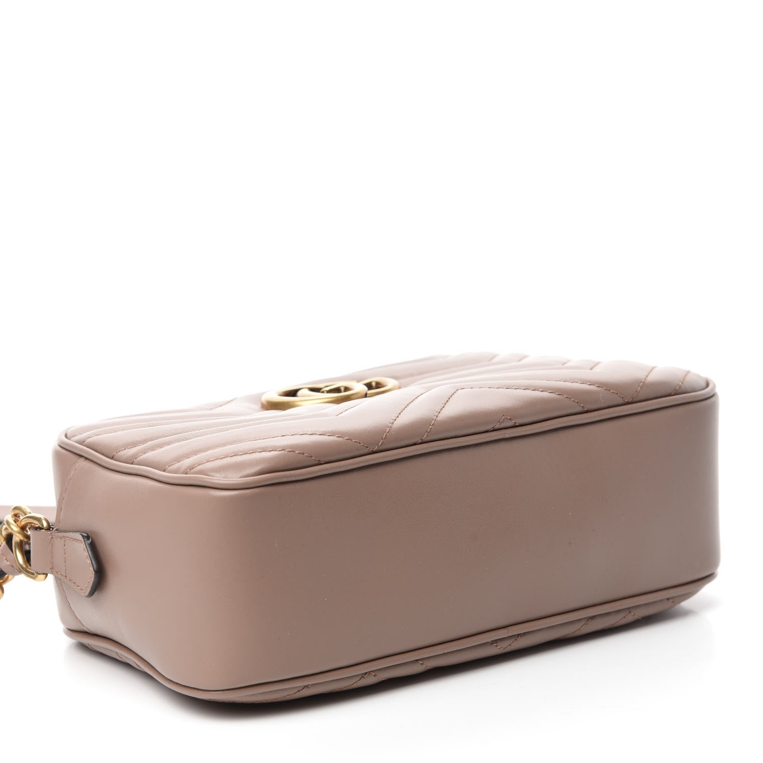 Gucci Calfskin Matelasse Small GG Marmont Chain Shoulder Bag Porcelain Rose 4 of 10