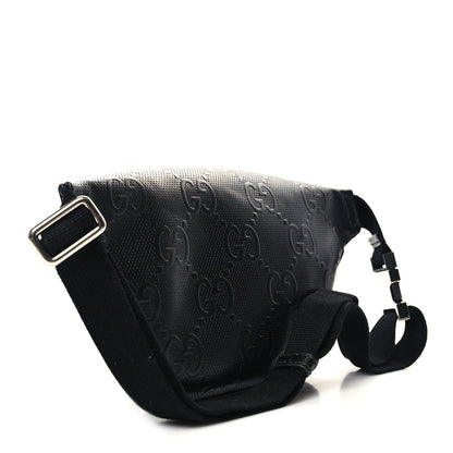 Gucci Calfskin GG Tennis Embossed Belt Bag Black 3 of 12