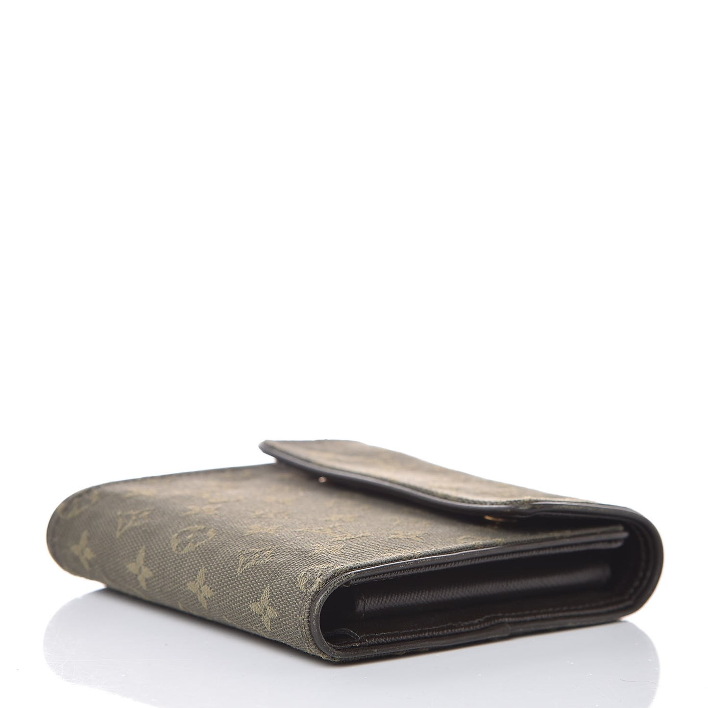 Mini Monogram Compact Wallet Kaki