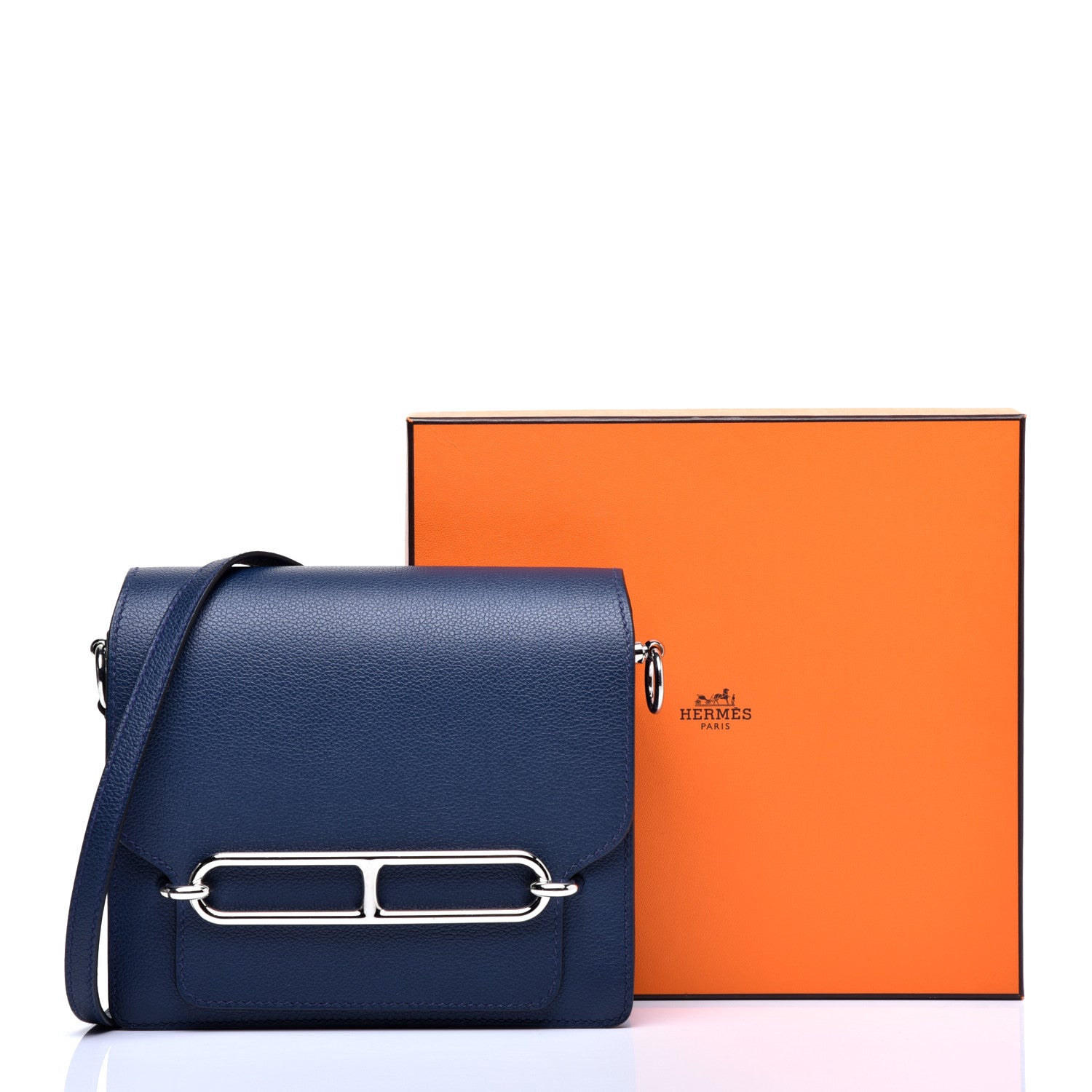 Hermes Evercolor Mini Sac Roulis Bleu De Malte 9 of 9