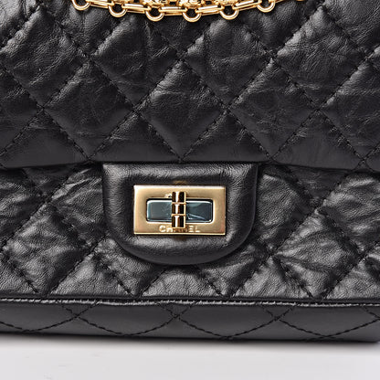 Chanel Aged Calfskin Quilted 2.55 Reissue Mini Flap Black 10 of 11